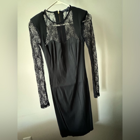 French Connection Black Lace Cocktail Dress - Picture 5 of 11